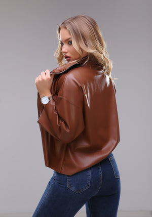 Jackson Brown - Brown leather jacket