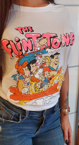 Flintstones fehér póló