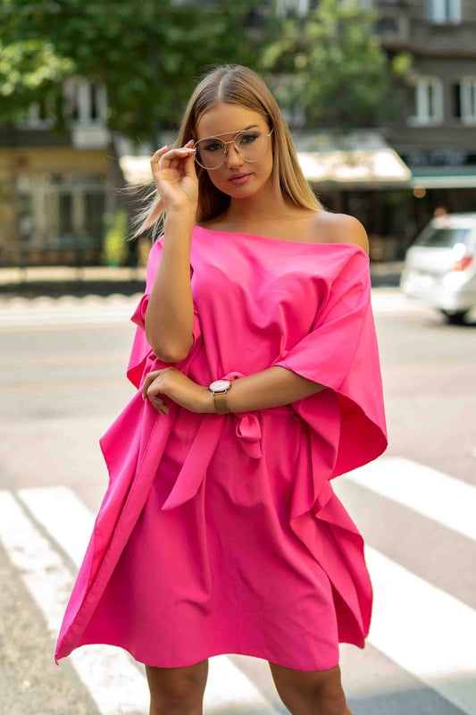 Fly Pink - Pink shroud dress
