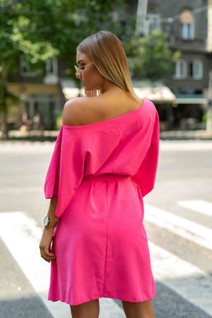 Fly Pink - Pink shroud dress