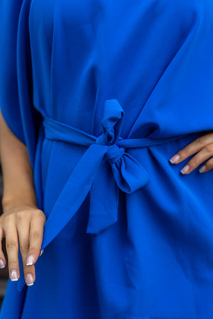 Fly Blue - Royal blue shroud dress